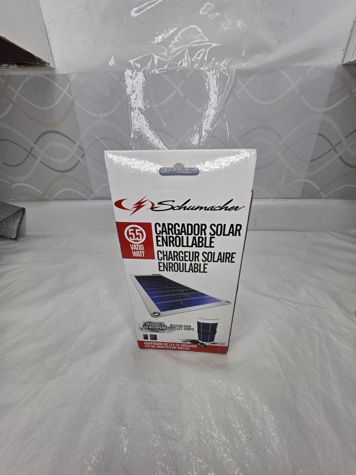 SCHUMACHER SP-550 Weather Proof Rollable Solar Panel Charger, 5.5W Works
