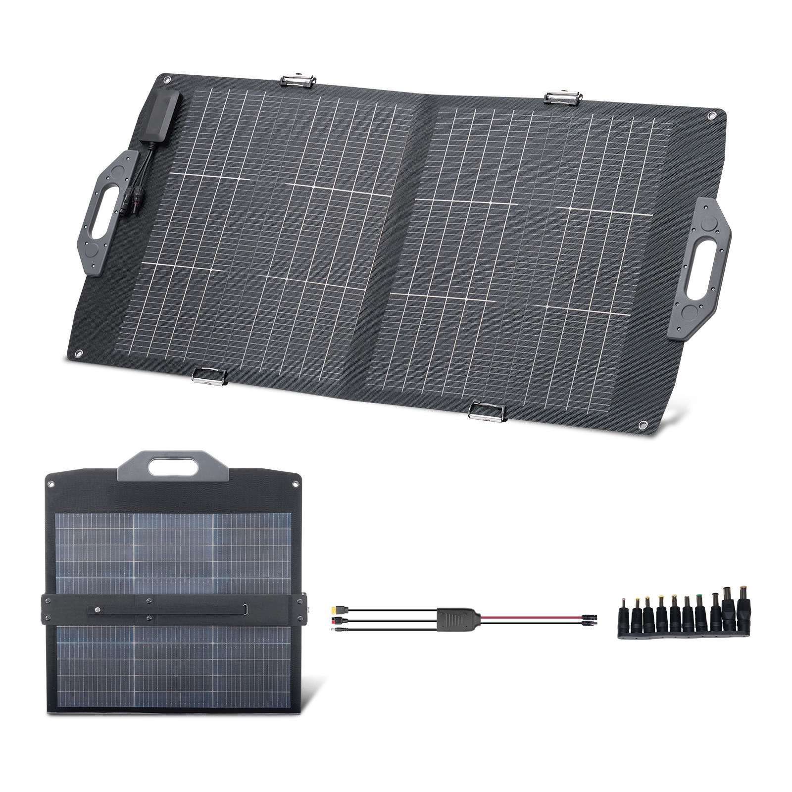 Uimoso 100W Foldable Bifacial Monocrystalline Solar Panel Charger