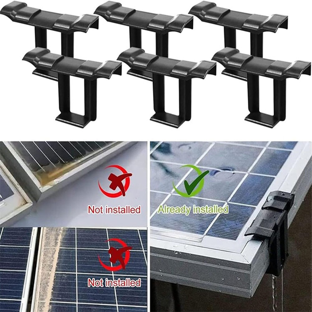 30PCS Photovoltaic Panel Drainage Buckle PV Plate Solar Panel Water Clip7477