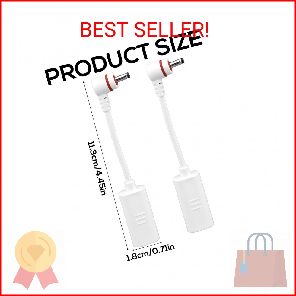 BTFO 2pcs USB-C to Barrel Plug Adapter, USB C & DC3.5 Adapter Connect Jack Solar