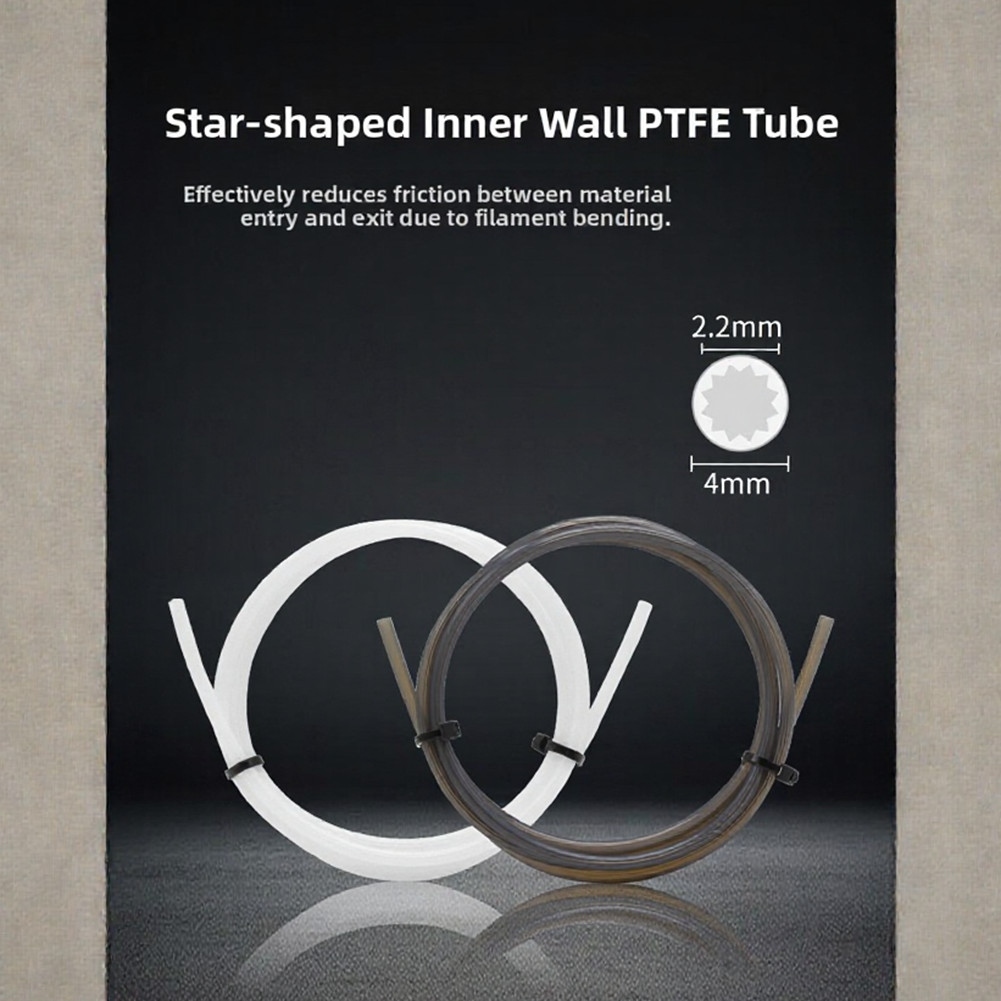 Non Flammable PTFE Tube 1.75mm for Safe For 3D Printer High Temp Operation