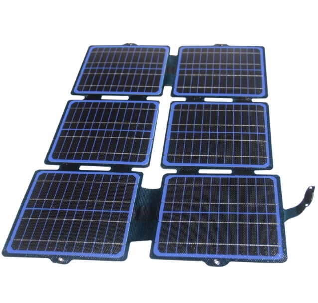 30W ETFE solar panel folding pack charger DC/USB/Type-C output fast charging
