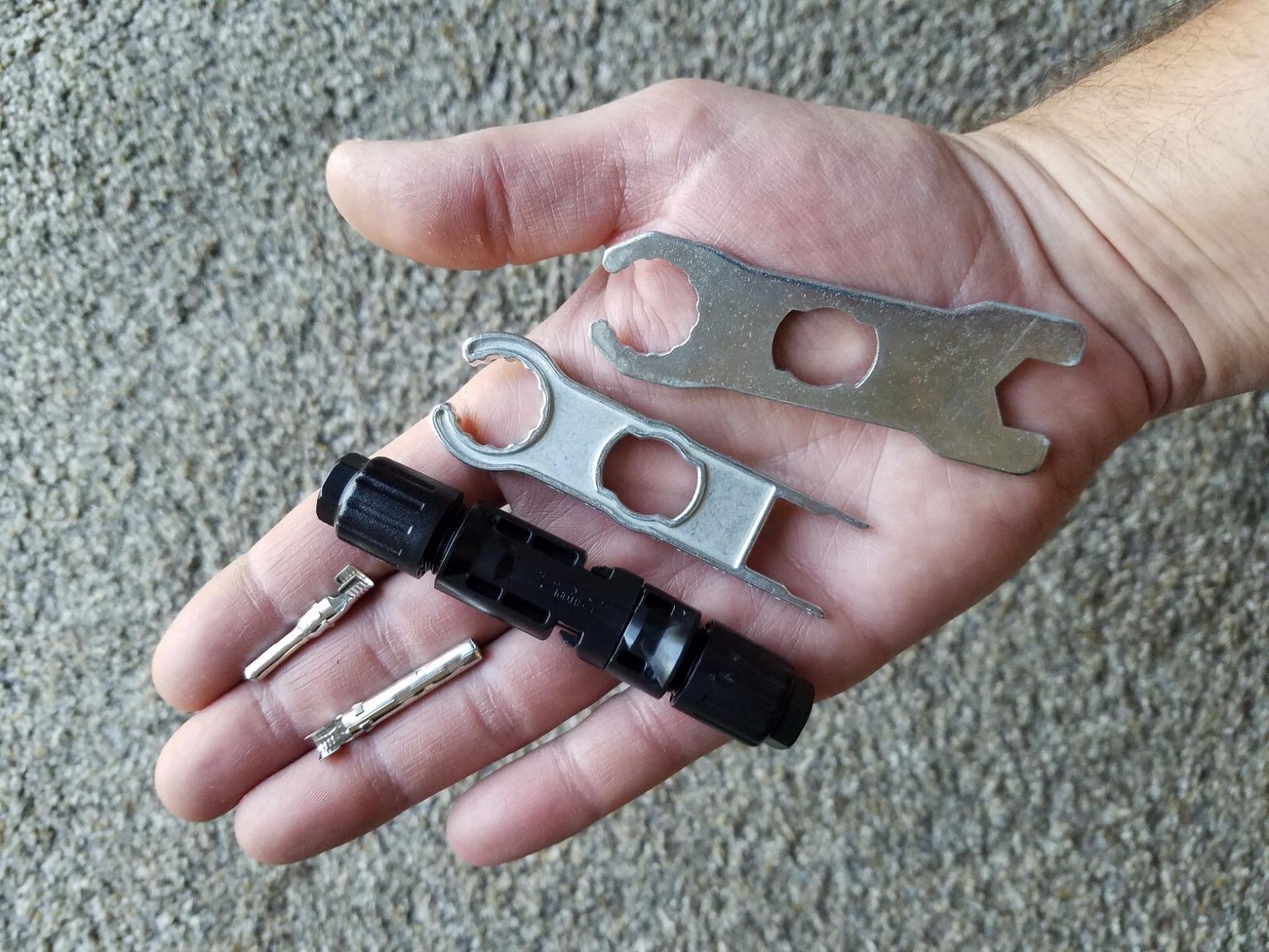 1 Pair Panel Connector Tool for MC-4 Solar Connectors: Metal Spanner Wrenches