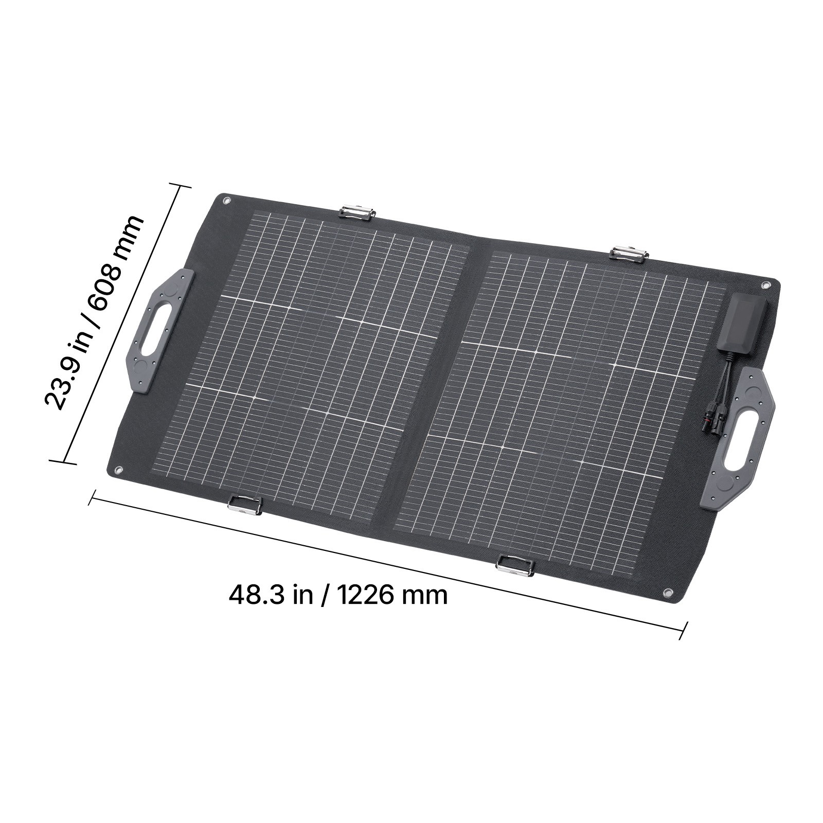 Uimoso 100W Foldable Bifacial Monocrystalline Solar Panel Charger