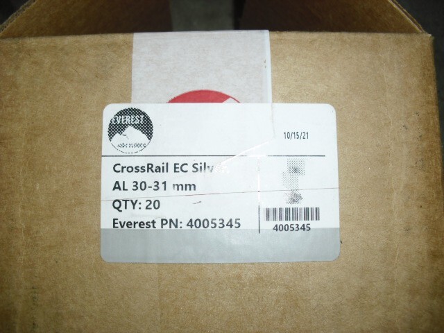 Box of 20 Solar K2 SYSTEMS 4005345 CROSSRAIL EC SILVER AL 30-31MM End Clamps