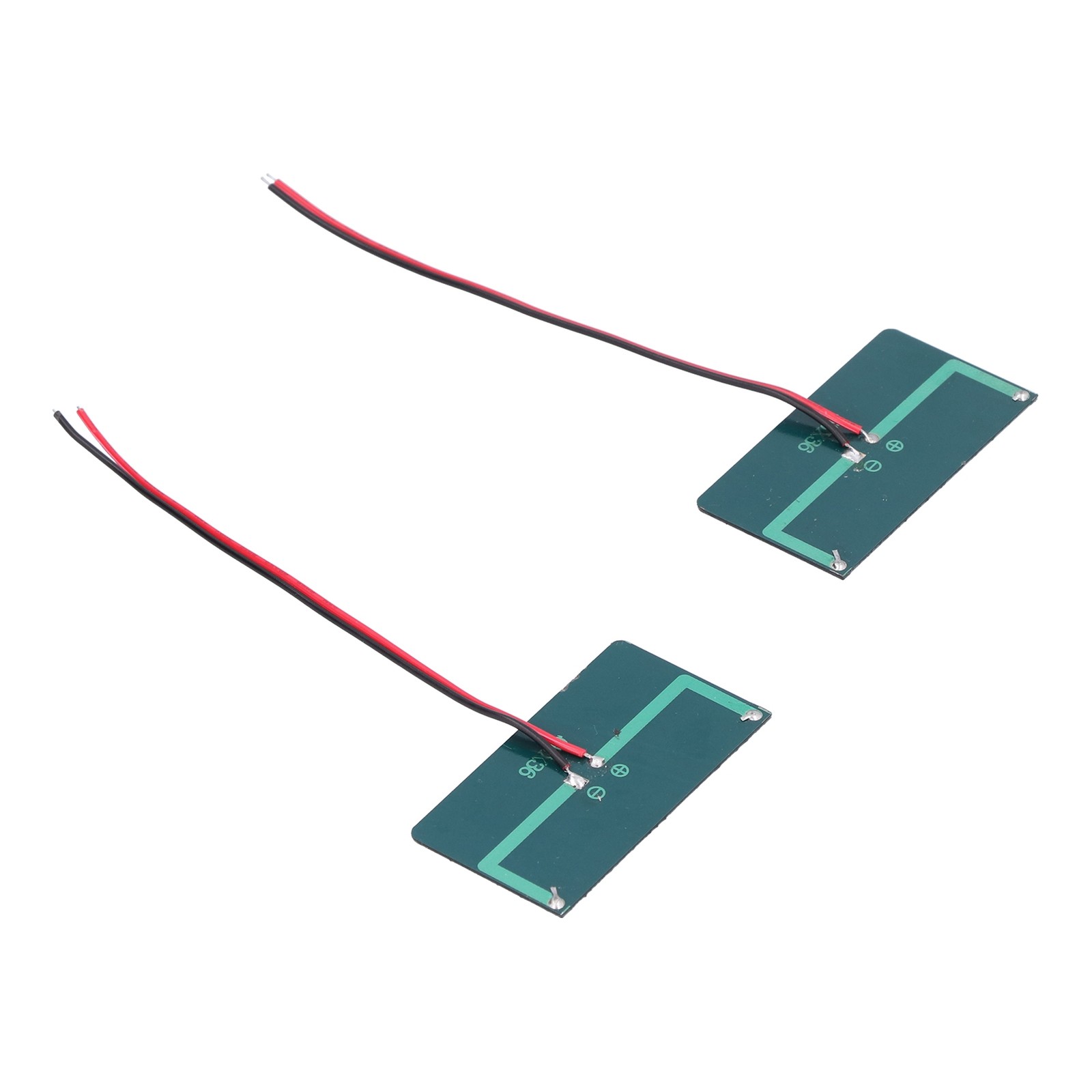 2Pcs Solar Panel Module Polysilicon Micro Glue Power Solar Cells 68x36mm 0.3W 5V