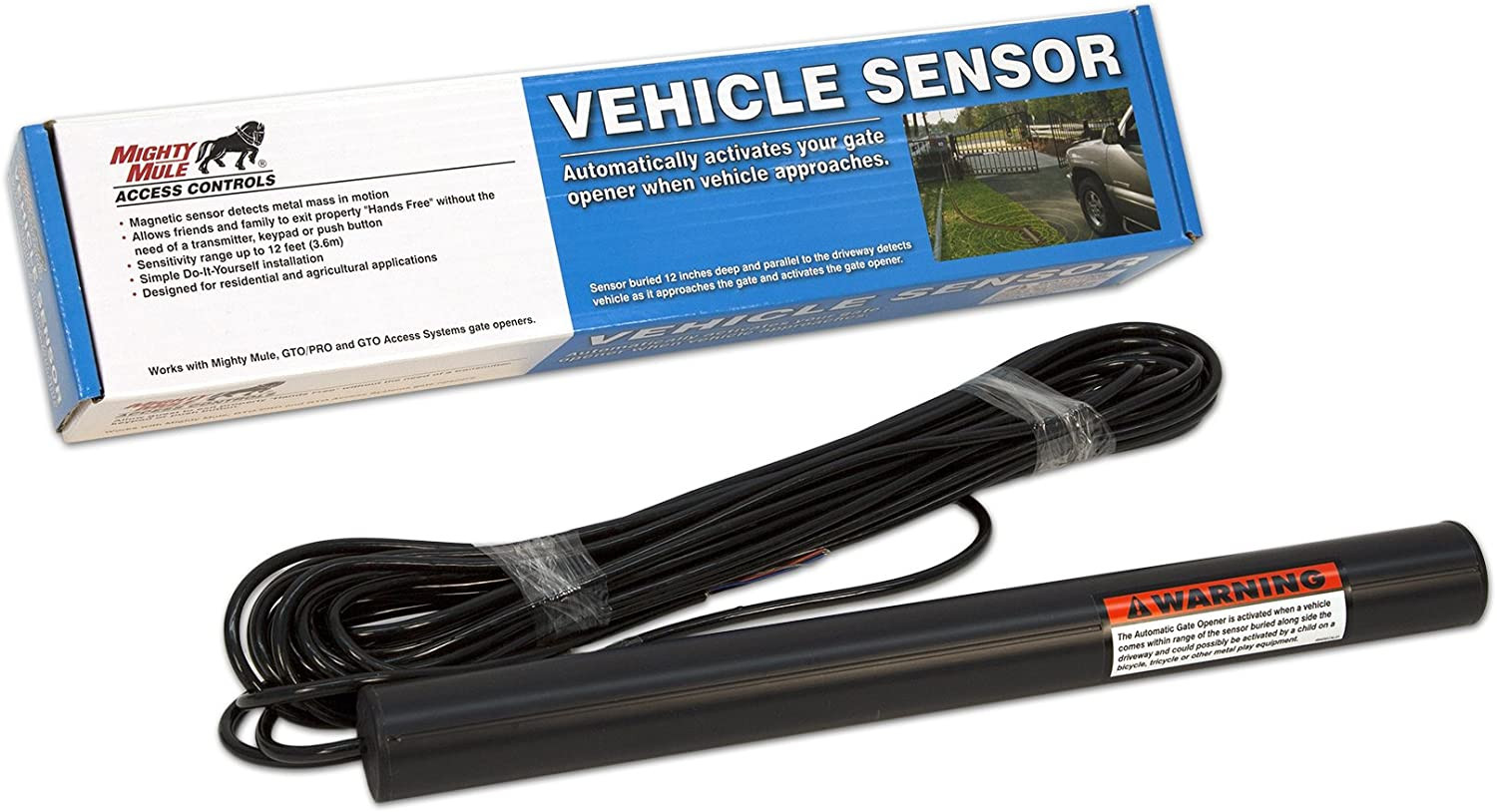100 Ft. Vehicle Sensor (FM140) + 10 Watt Solar Panel Kit (FM123) for Automatic