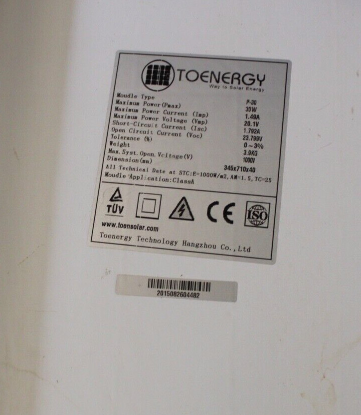 TOENERGY 30W watt 20V 1.48A