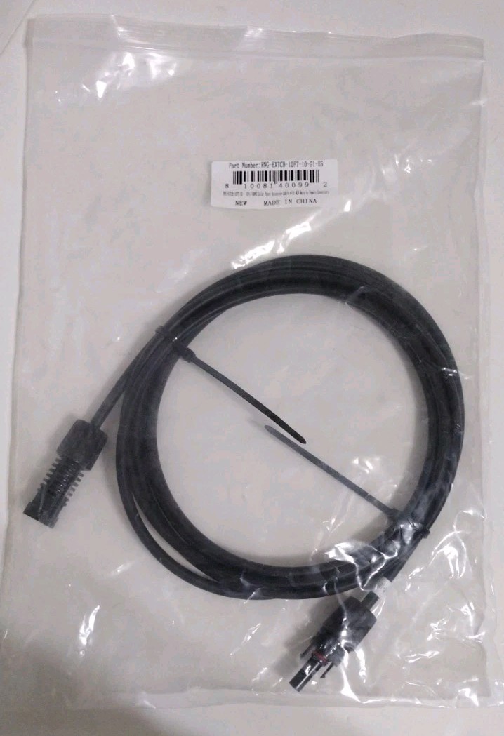 Renogy RNG-EXTCB-10FT-10-G1 XC4 Male to Female Solar Extension Cable Connector