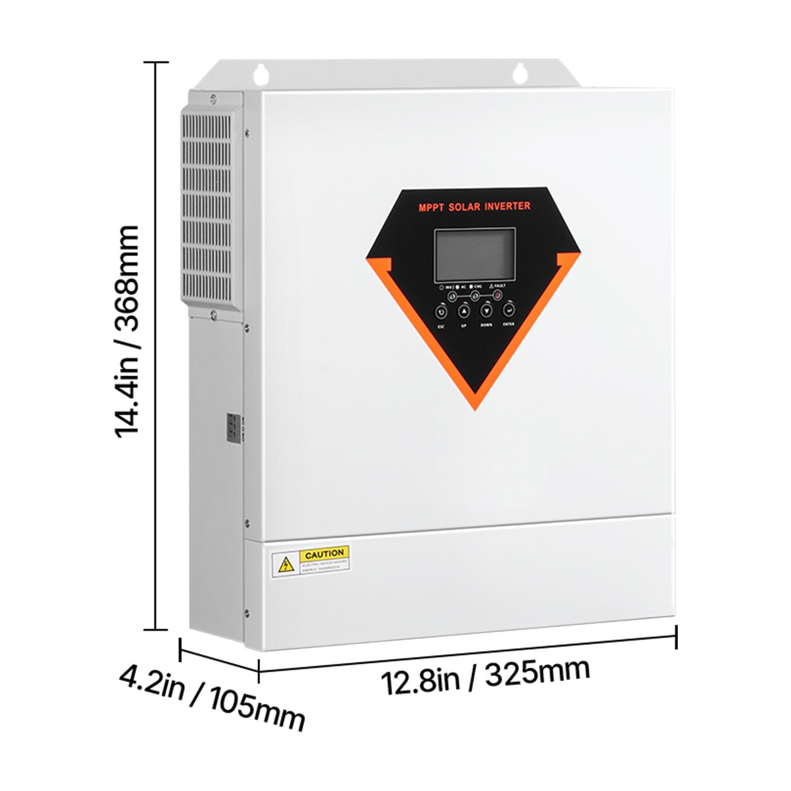 3000W Hybrid Solar Inverter, 24V to 110/ 120V AC, Pure Sine Wave with MPPT