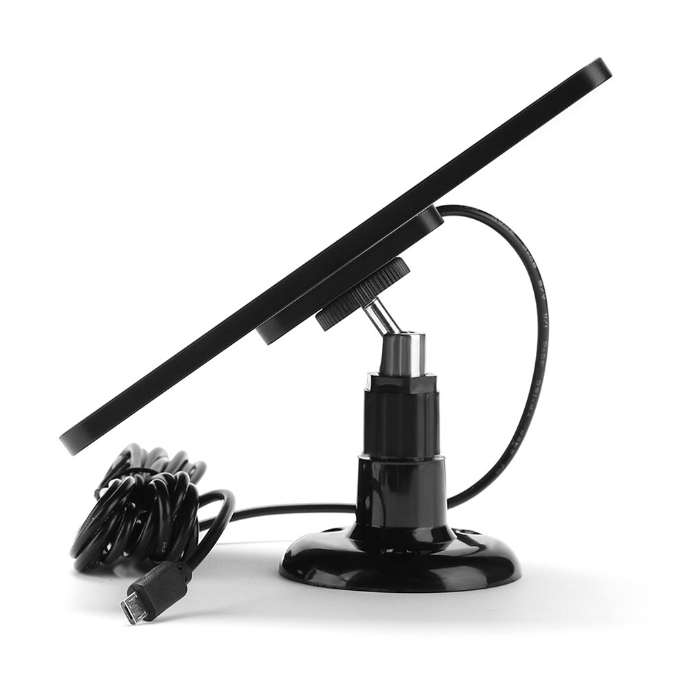 Solar Panel for Outdoor Camera Security Cam Micro USB to Type C Battery Charger