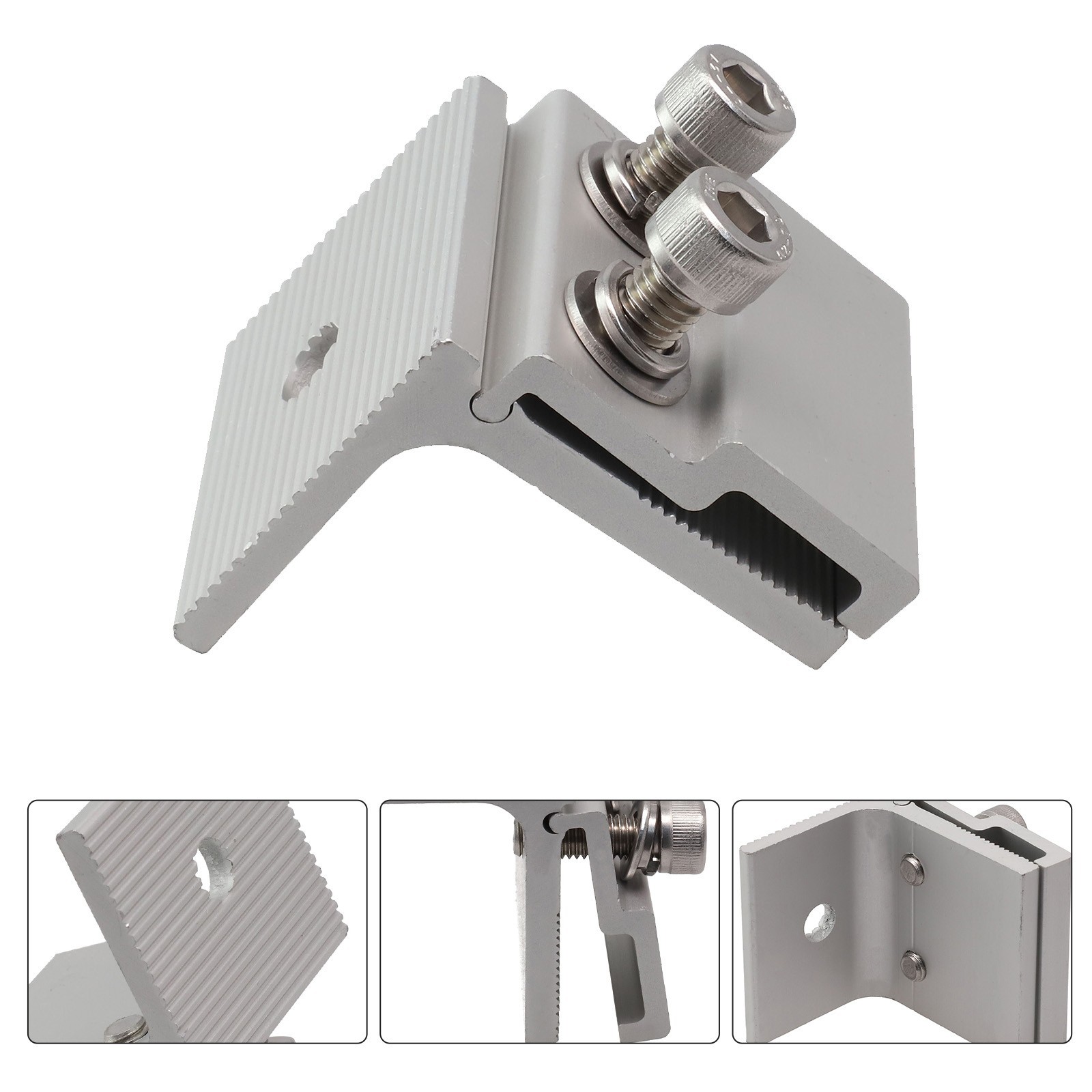 For Mounting Solar Pv Standing Seam Clamp Roof Seam Clamp Sliver Color