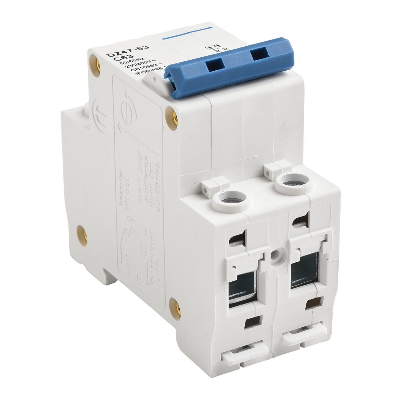 Circuit Breaker Air Switch Overcurrent Trip Type-C 16A/20A/32A/63A 2 P 220V