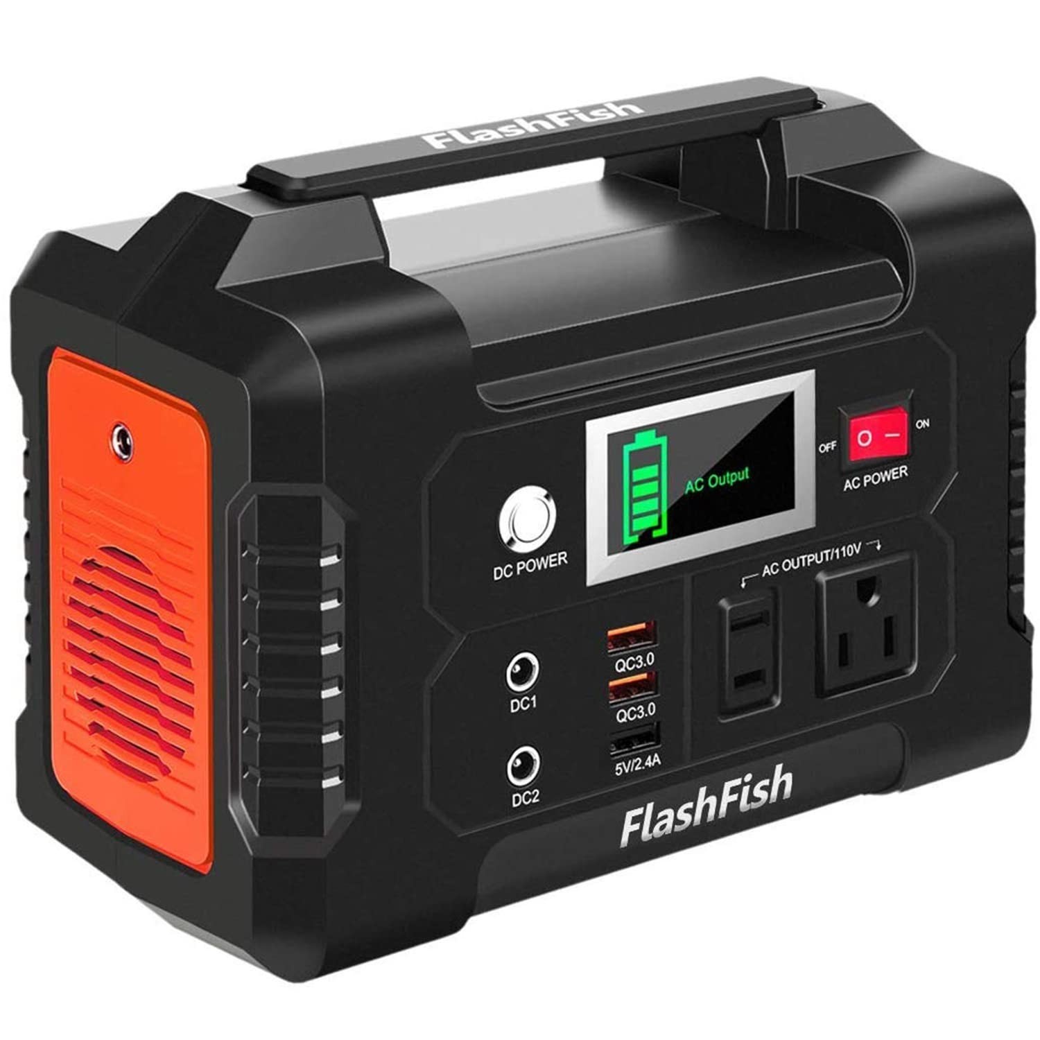 Portable Power Station 200W, 40800mAh Battery Pack, AC/DC/USB Outlets, Solar Gen