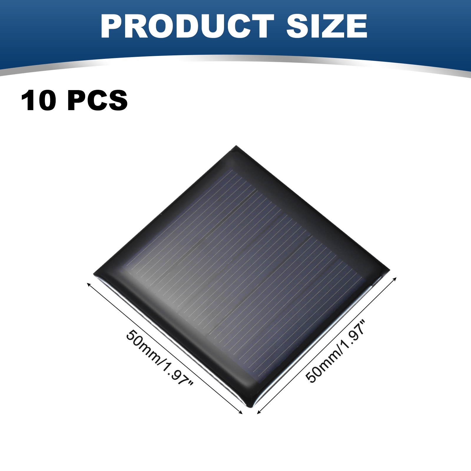 10PCS Mini Solar Panels 2.5V 0.25W for Solar Power, Small Solar Cells