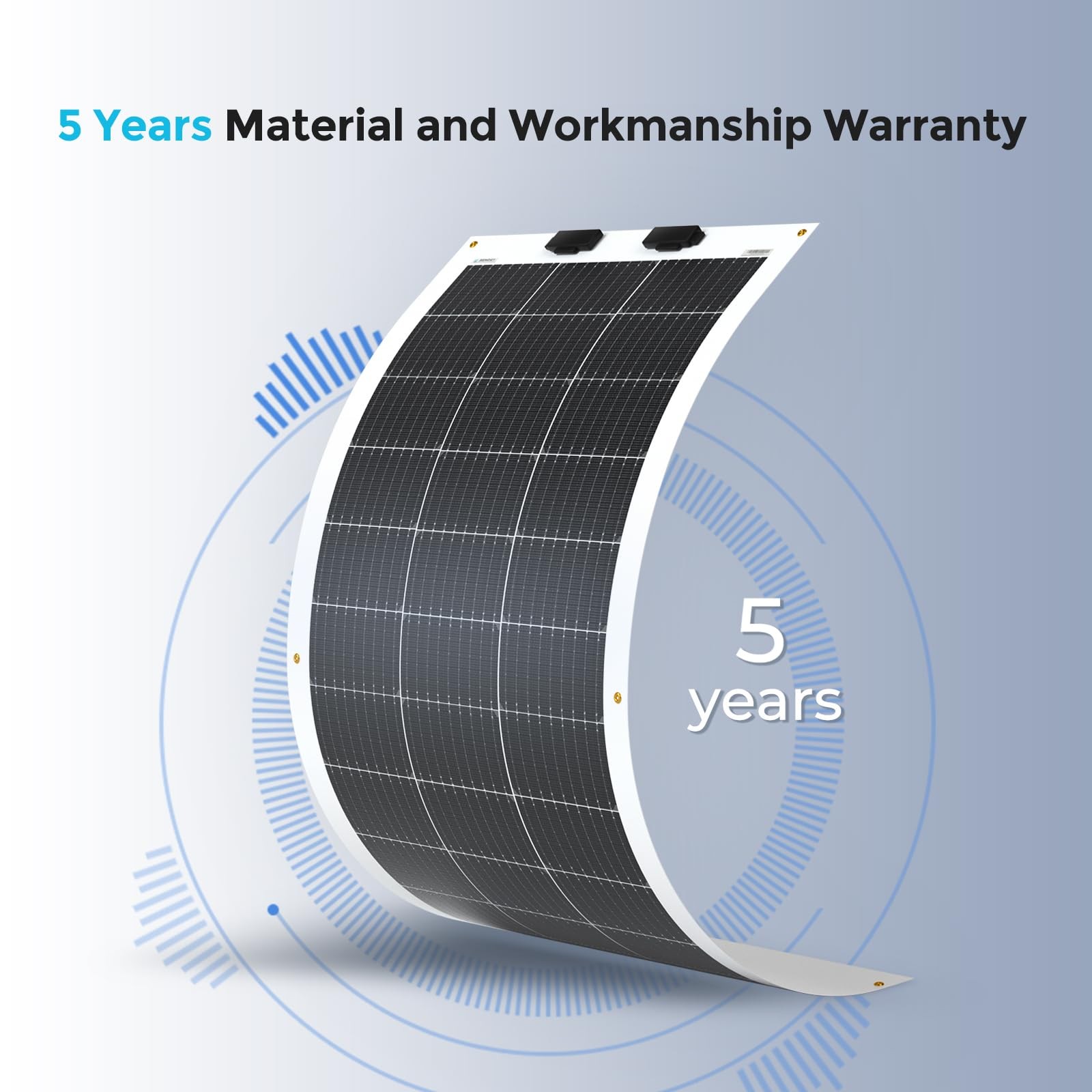 Renogy Flexible Solar Panel 100 Watt 12 Volt Monocrystalline Semi-Flexible