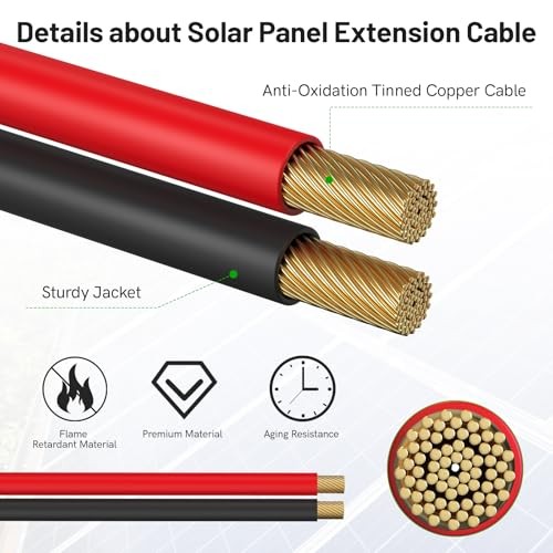 daitoku XT90 to O Ring Terminal Cable, 10AWG XT90 Male to O Ring Male Connector