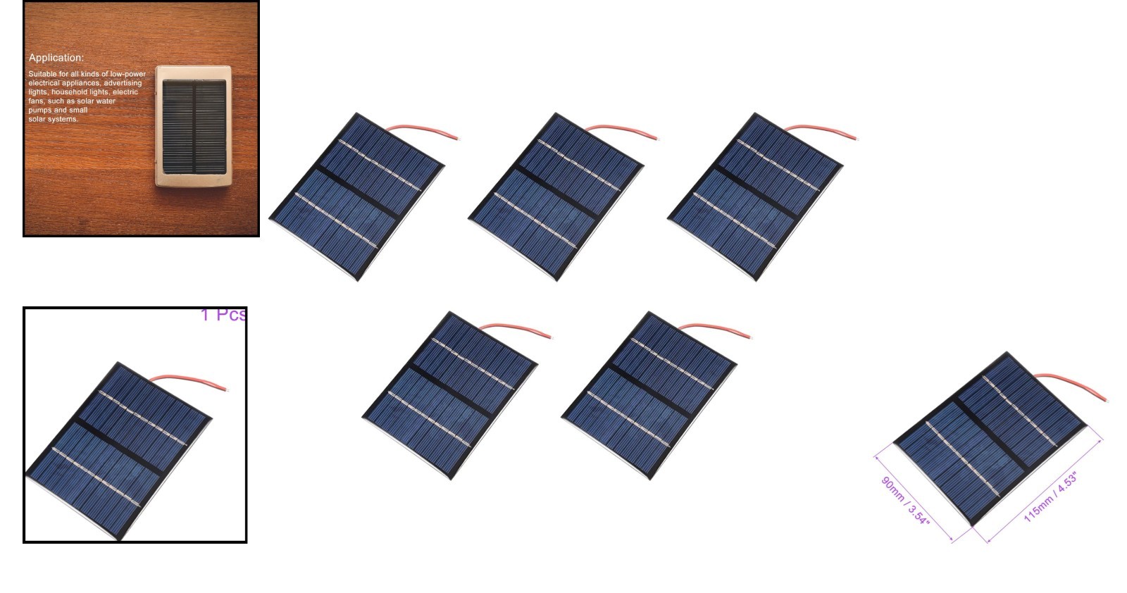 Durable 12V Mini Solar Panel – 1.5W Power, Weather-Resistant & Easy to Install