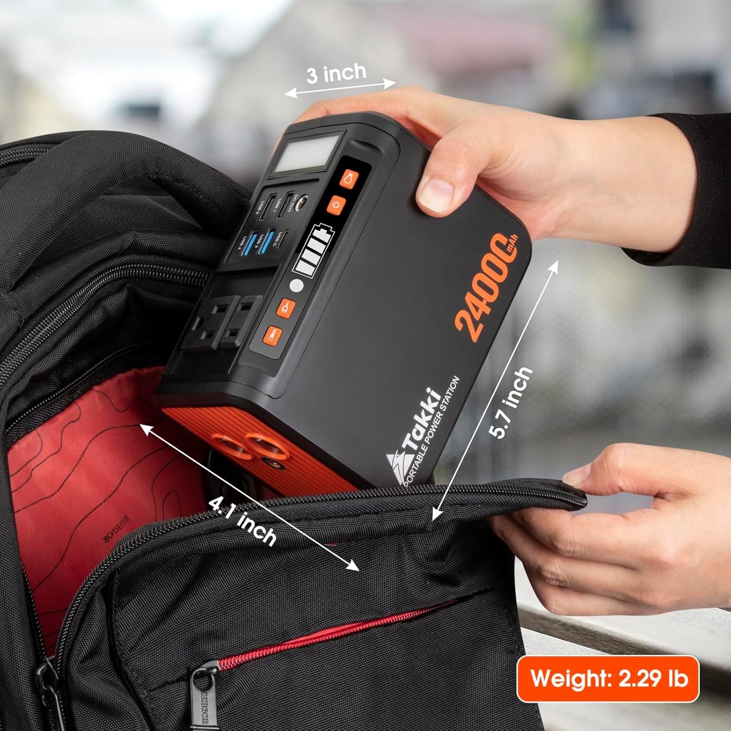 88.8Wh Solar Generator with LED Flashlight – Perfect for Outdoors & Emergencies
