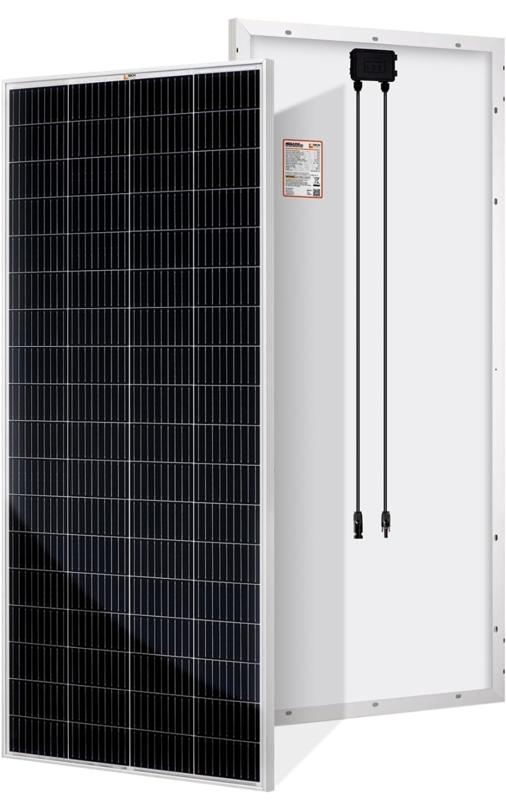 One RICH SOLAR 200 Watt 24 Volt Monocrystalline Solar Panel