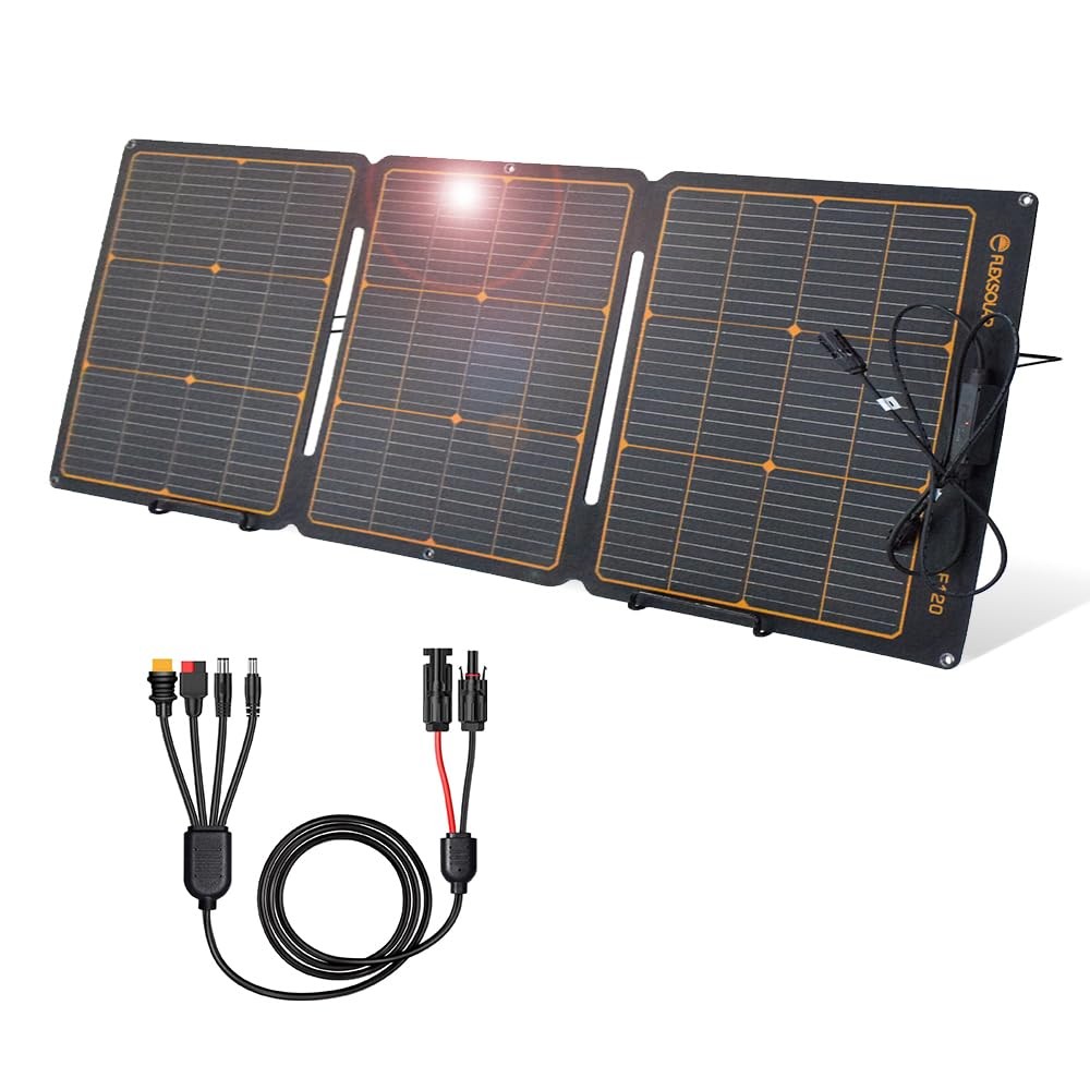 120W Portable ETFE Solar Panels for Power Station Generators 20.9V Foldable S…
