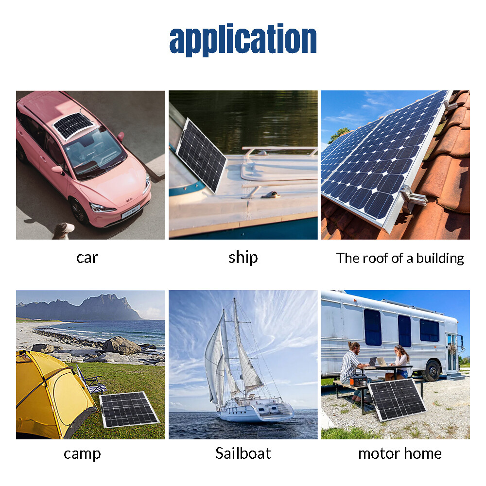 120W Watt Solar Panel 12V Battery Charger Mono PV Home Camping RV Off-Grid Boat