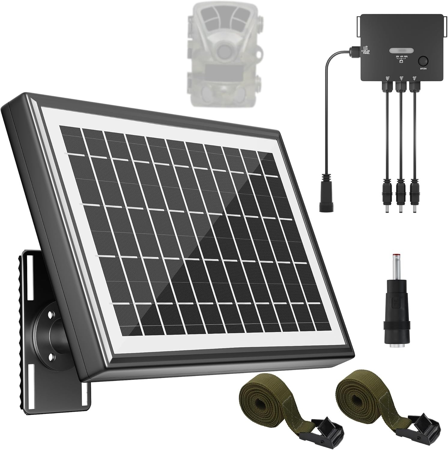 Solar Panel for Trail Camera 6W Solar Charger 7500mAh Battery | 7500mAh Built…