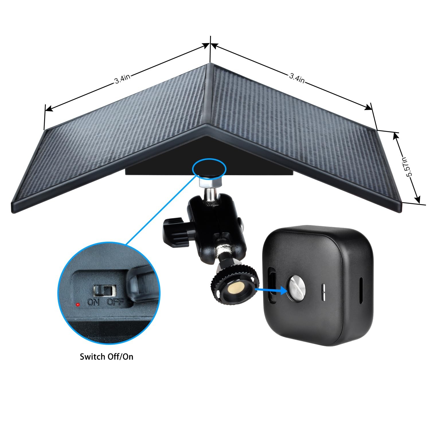 Solar Panel for Blink Outdoor 4 (4th Gen) /2K+/3rd Gen/XT/XT2, Perfect View A…