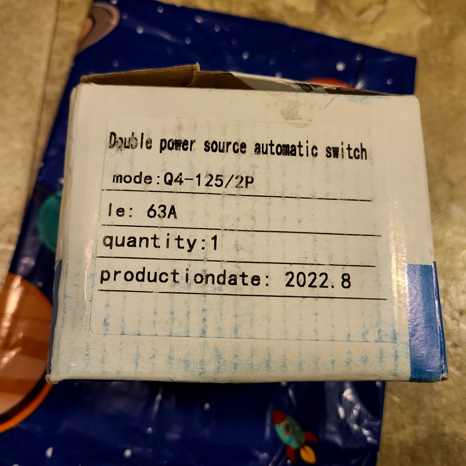 63A Duel Power Automatic Switch