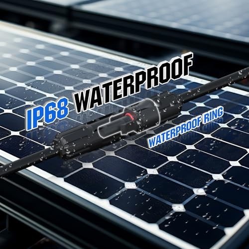 Solar Connectors Y Branch 1 to 4 Parallel PV Adapter Cable Kit for Solar Panels