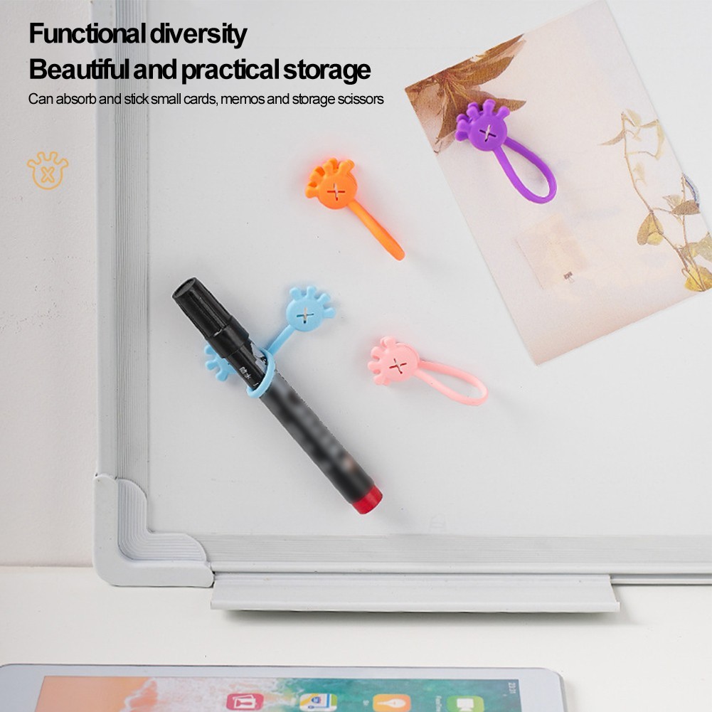 Workspace Magnetic Cable Manager Magnetic Earbuds Organizer Colorful Selection