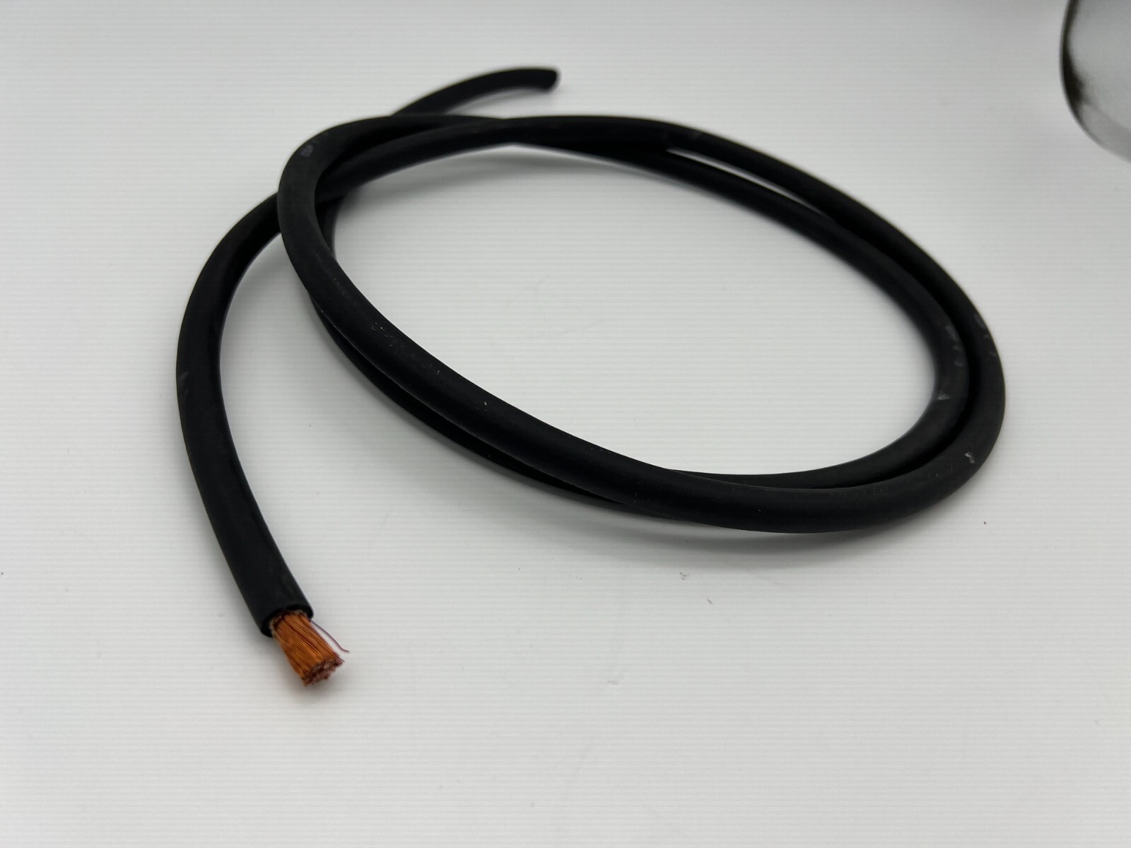Black 4 gauge AWG industrial flexible welding / battery cable