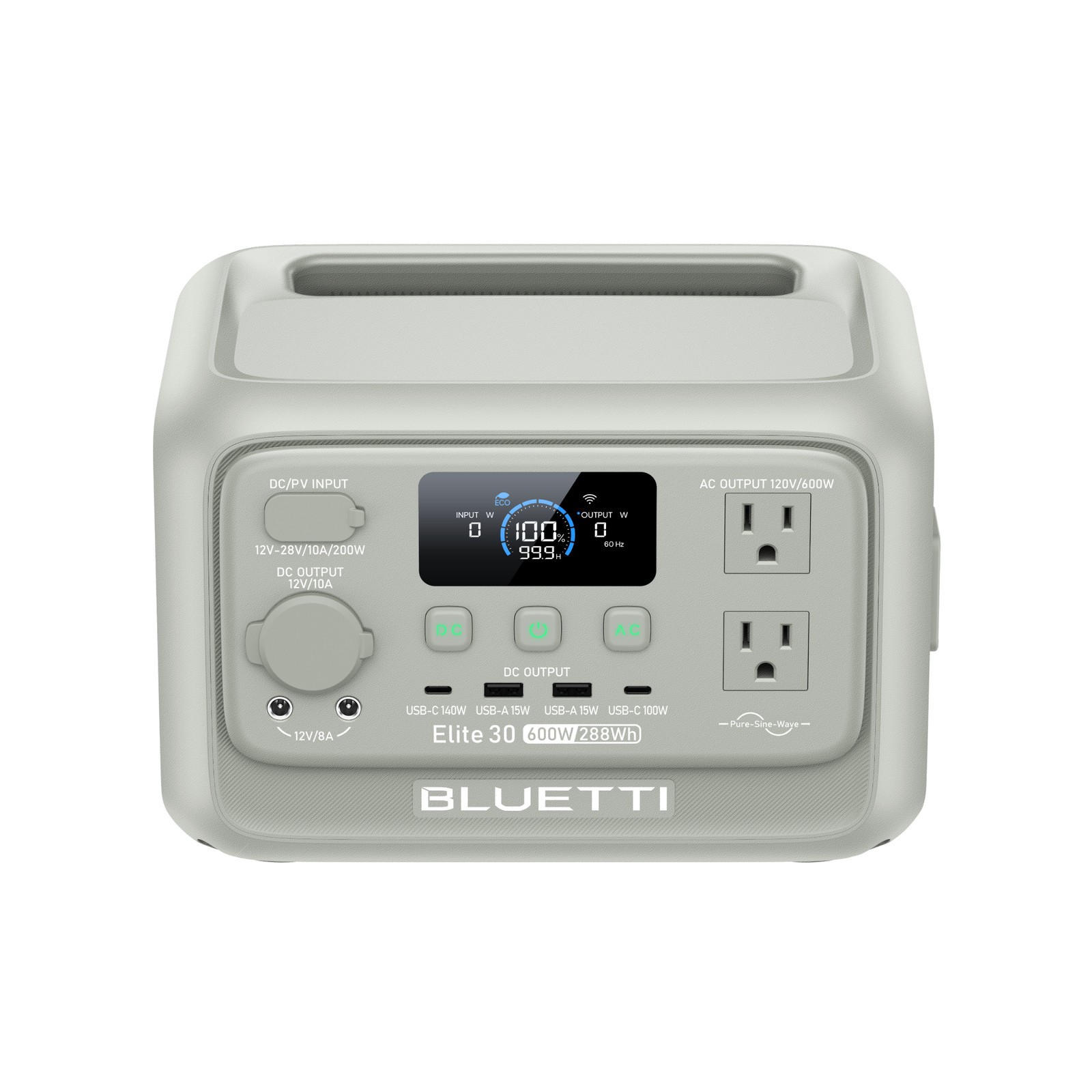 BLUETTI Elite 30 V2 600W 288Wh Portable Power Station for Camping/Road Trip