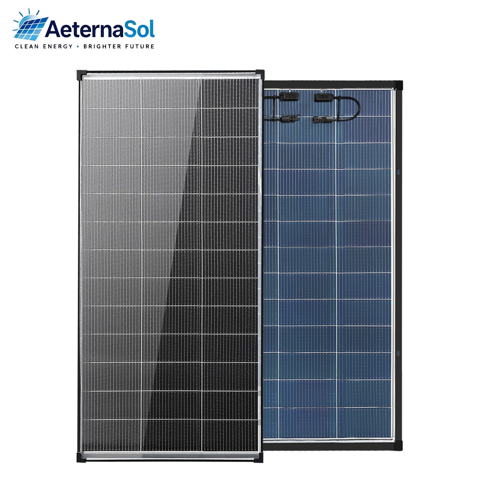 AeternaSol New 56.7in 200W Watt Bifacial Solar Panel 12V N-Type Mono RV Off-Grid