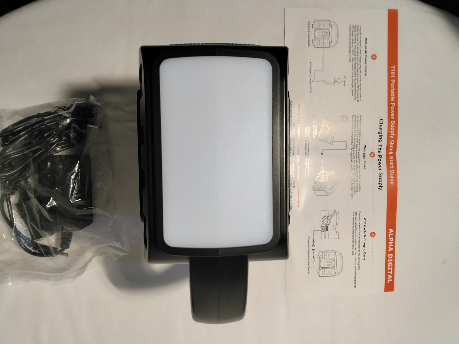 100W Lithium Ion Portable Power Station w/ 40W Solar Panel Digital Display