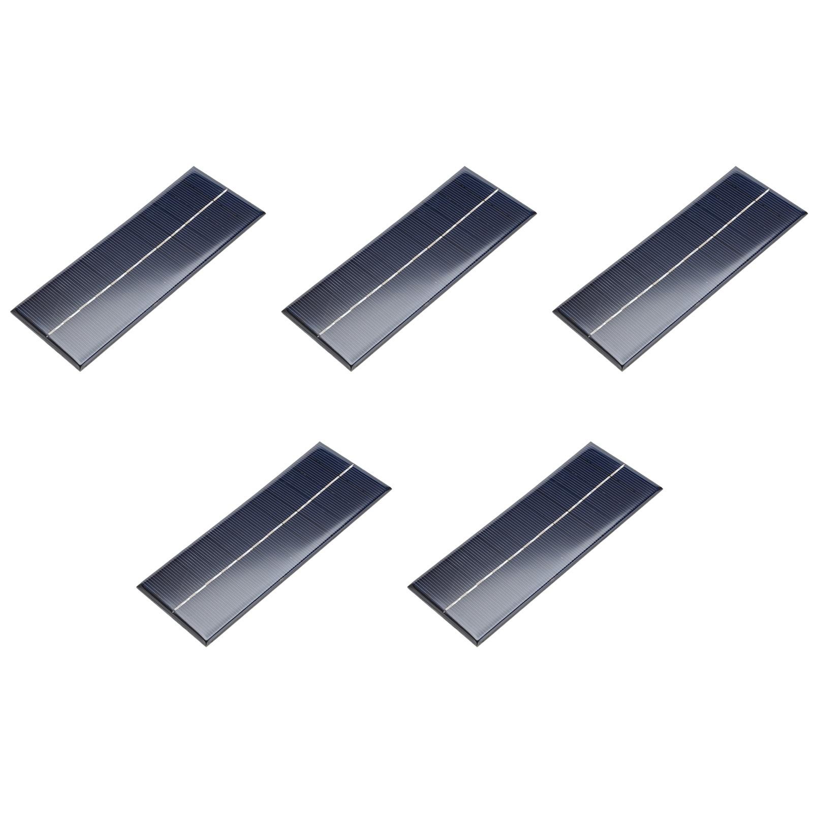 5 Pack 6V 250mA 165mm x 65mm Mini Solar Panel Cell