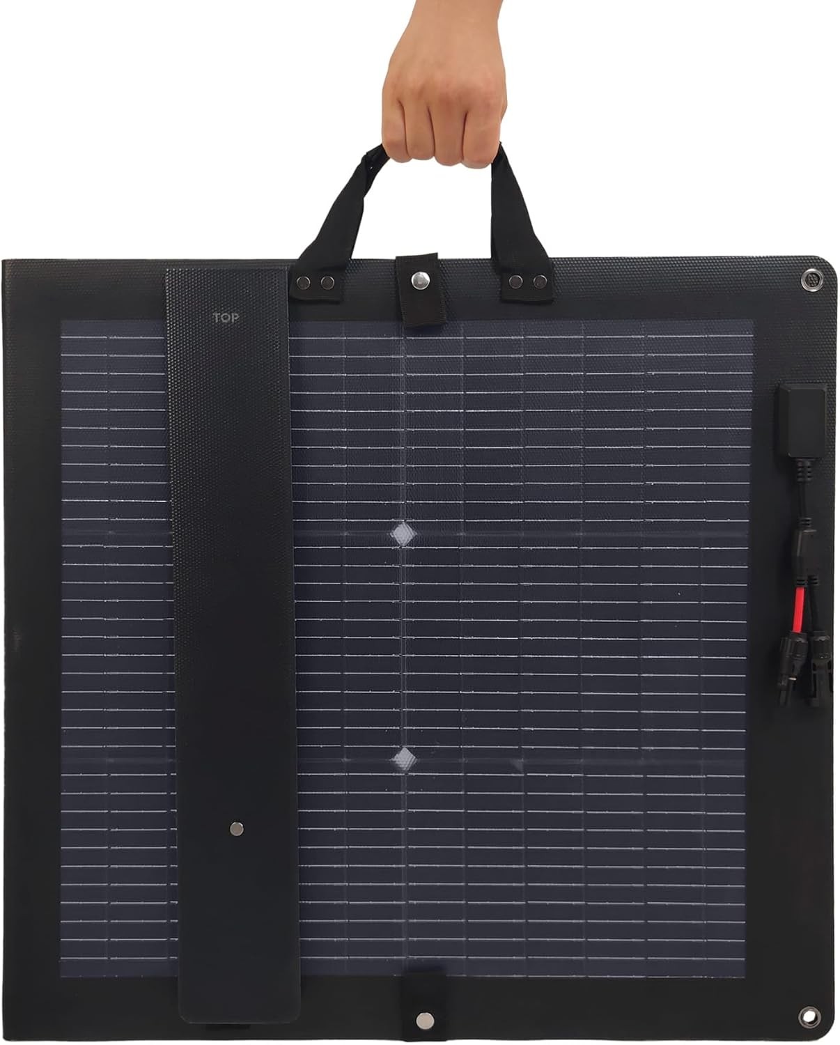 110W Foldable Solar Panel, Bifacial Monocrystalline, 25.9 Voc Output, Waterproof
