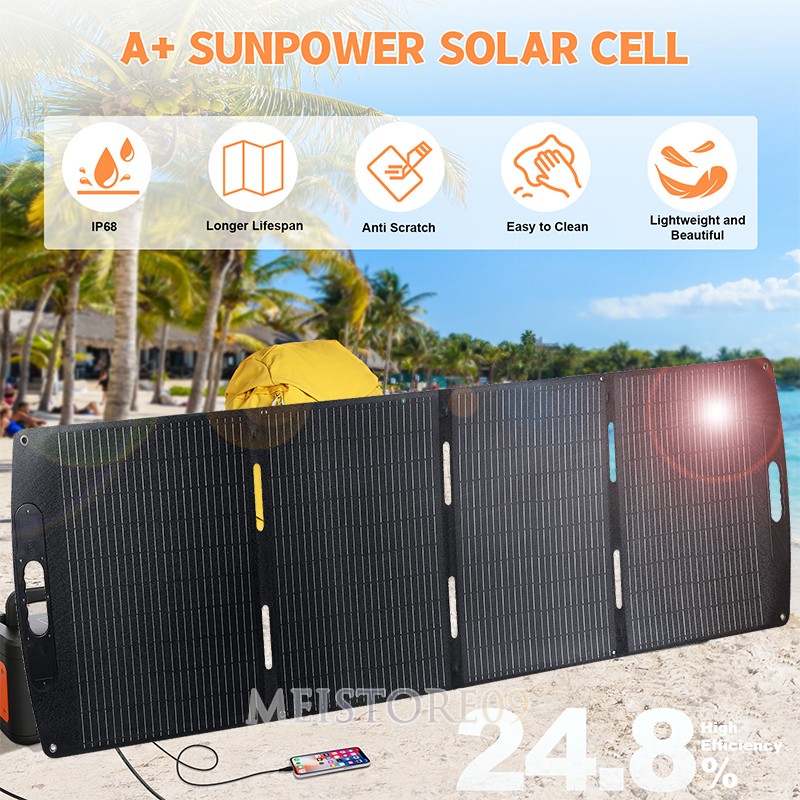 400W Solar Panel Foldable Long-lasting Self-supporting Waterproof for Outdoor RV