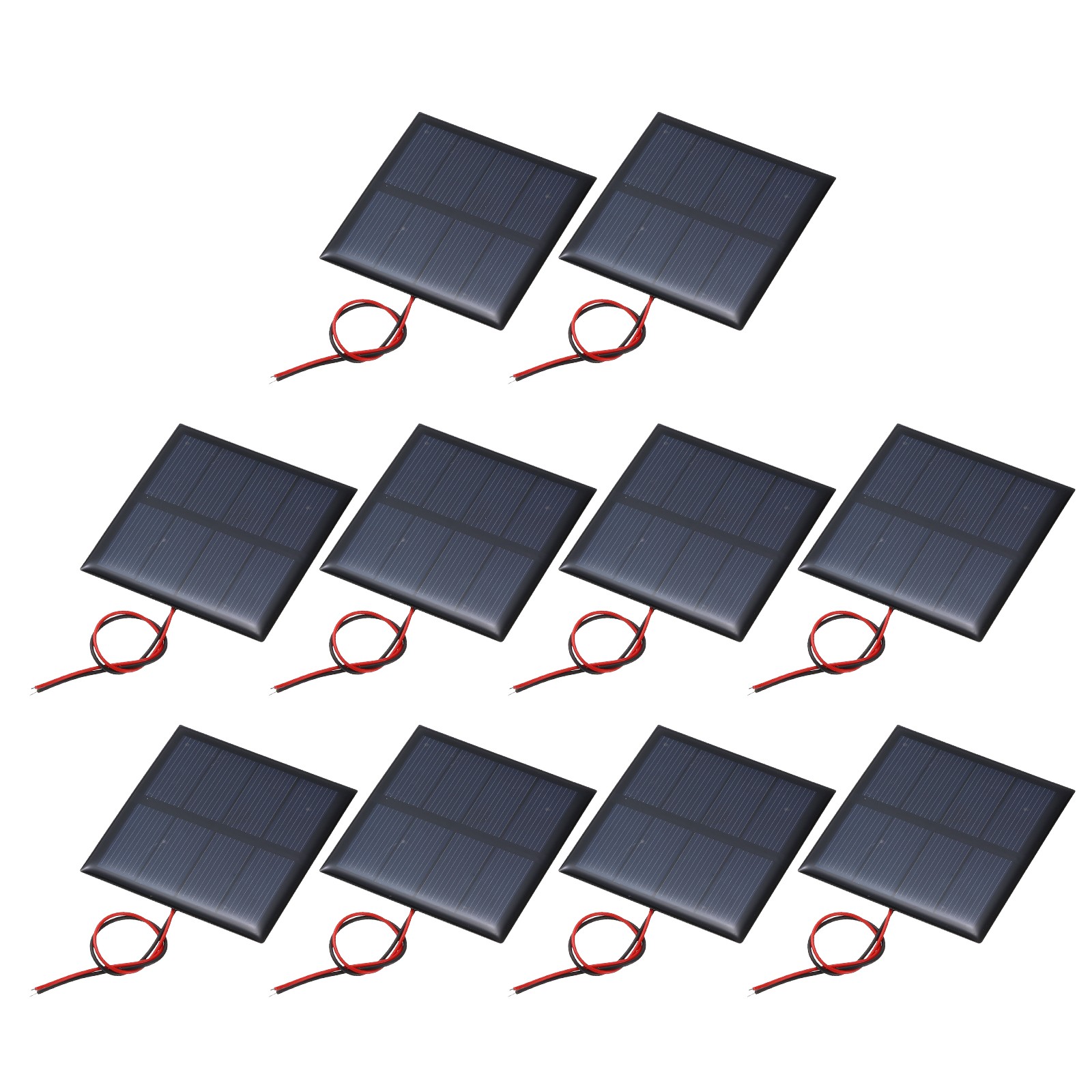 10Pcs 2V 0.32W 160mA Mini Solar Panels with Cable