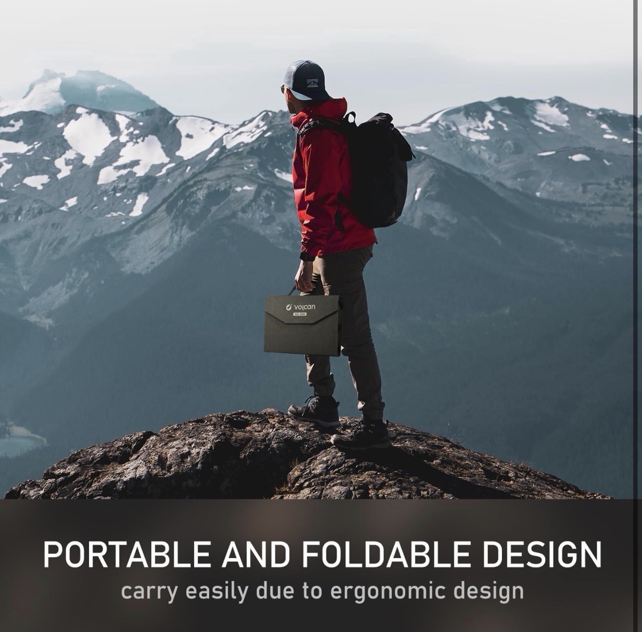 Volcan Sol 60 60W Monocrystalline Foldable Portable Solar Panel