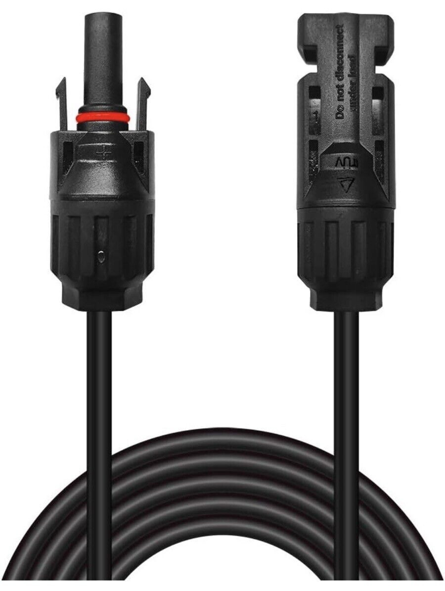 6 ft. 10 AWG Solar Panel Extension Cable with Male to Female New