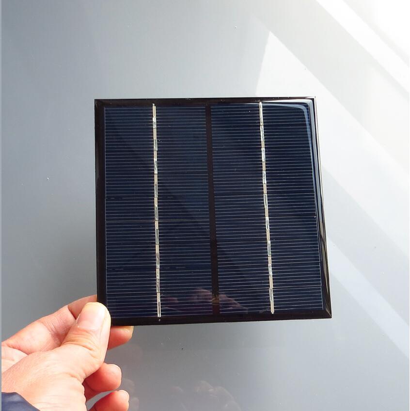 9V 2W 115*115 Mini Solar Panel PV 5PCS Small Solar Cells Module DIY Solar Power