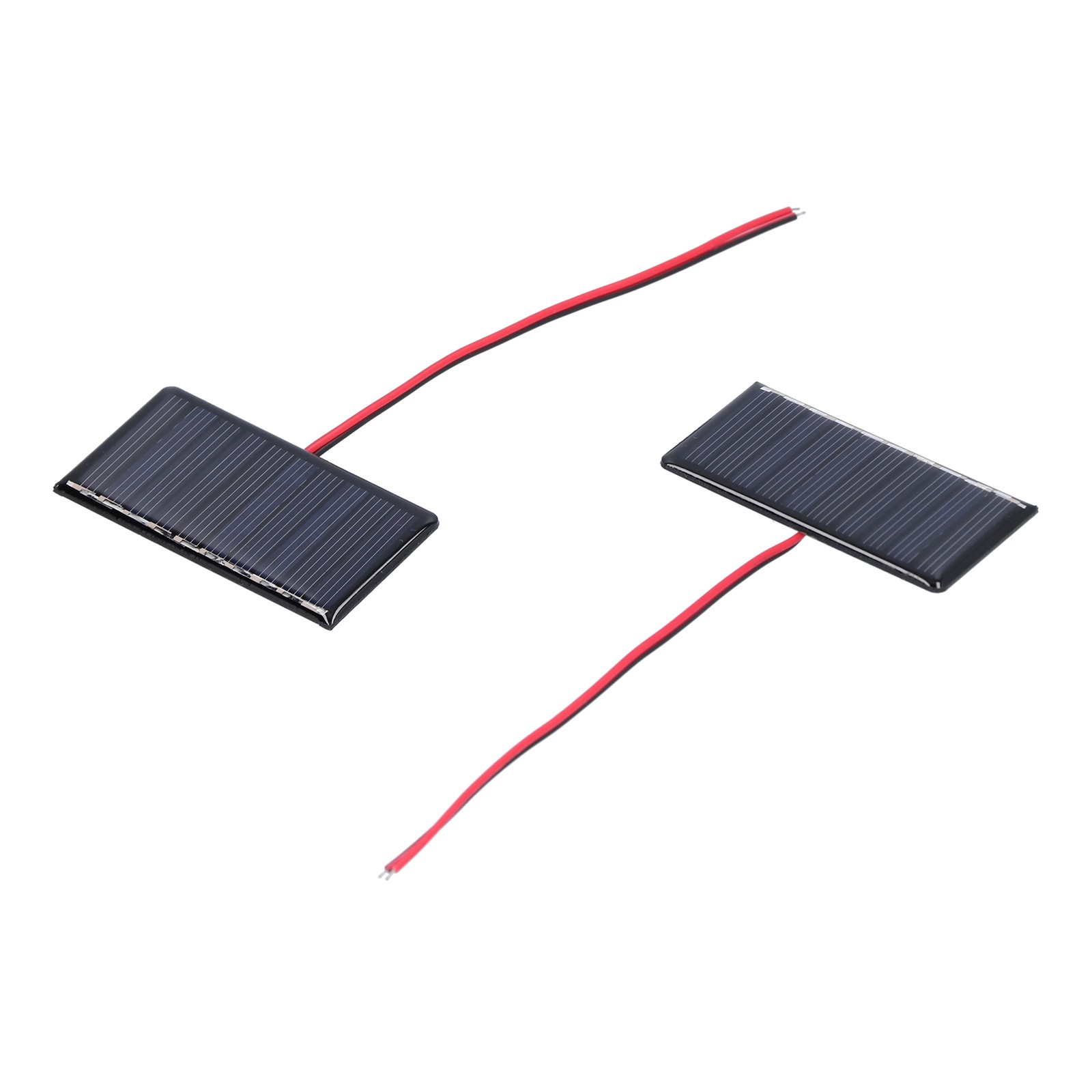 2Pcs Solar Panel Module Polysilicon Micro Glue Power Solar Cells 68x36mm 0.3W 5V