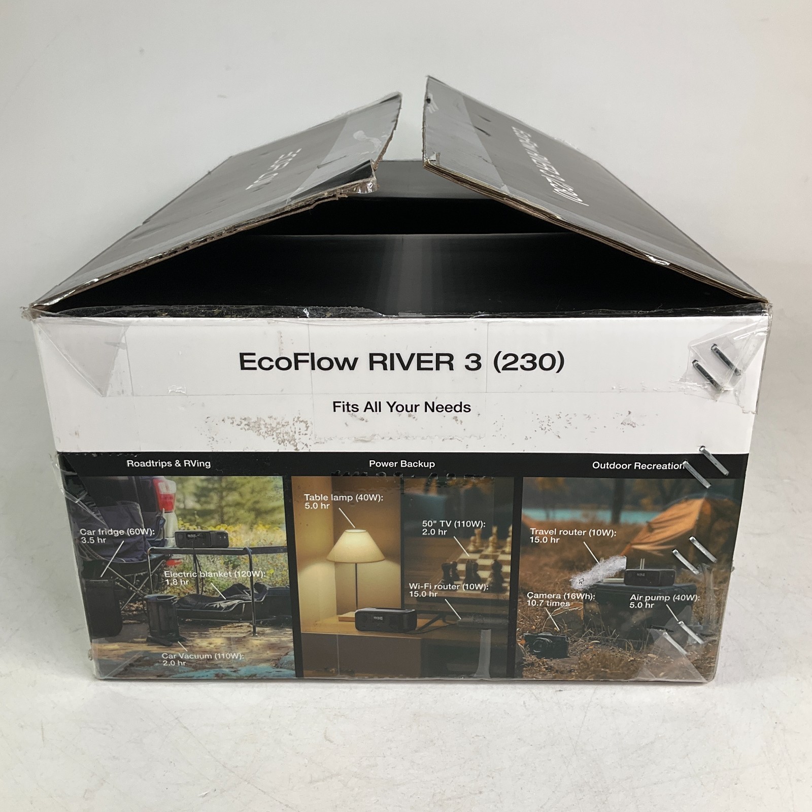 EcoFlow River 3 Portable Power Station 600W 230Wh Battery Generator EF-RV-H01-1