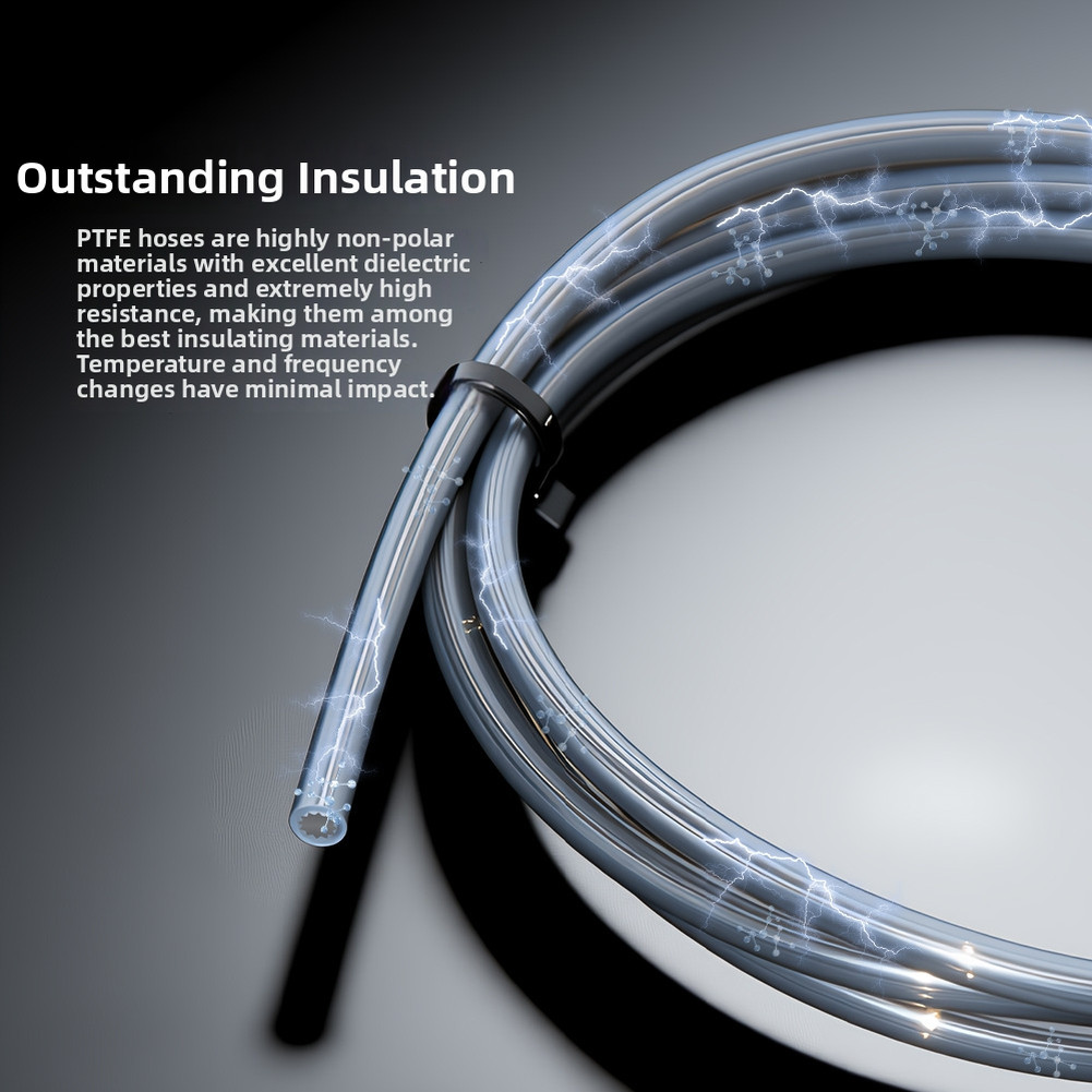 Non Flammable PTFE Tube 1.75mm for Safe For 3D Printer High Temp Operation