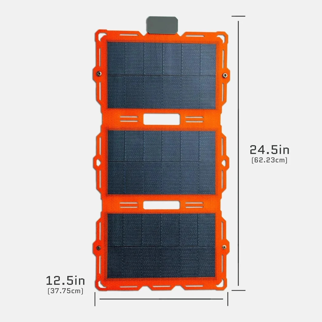 Dark Energy Spectre Orange 18W Folding Solar Panel Charging Phones Power Banks