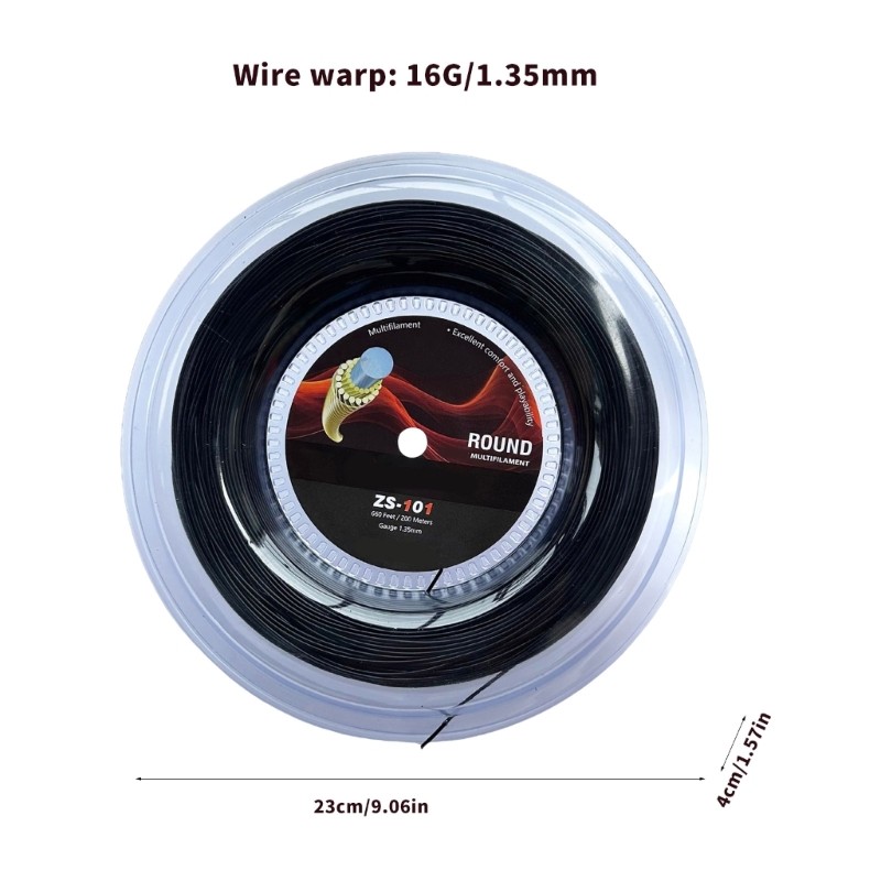 Economical Tennis String 200m 16G 1.35mm Reels Durability for Various Weather