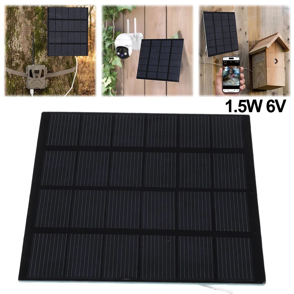 Compact 1 5W Polycrystalline Solar Panel with Wire for DIY Electrical Use