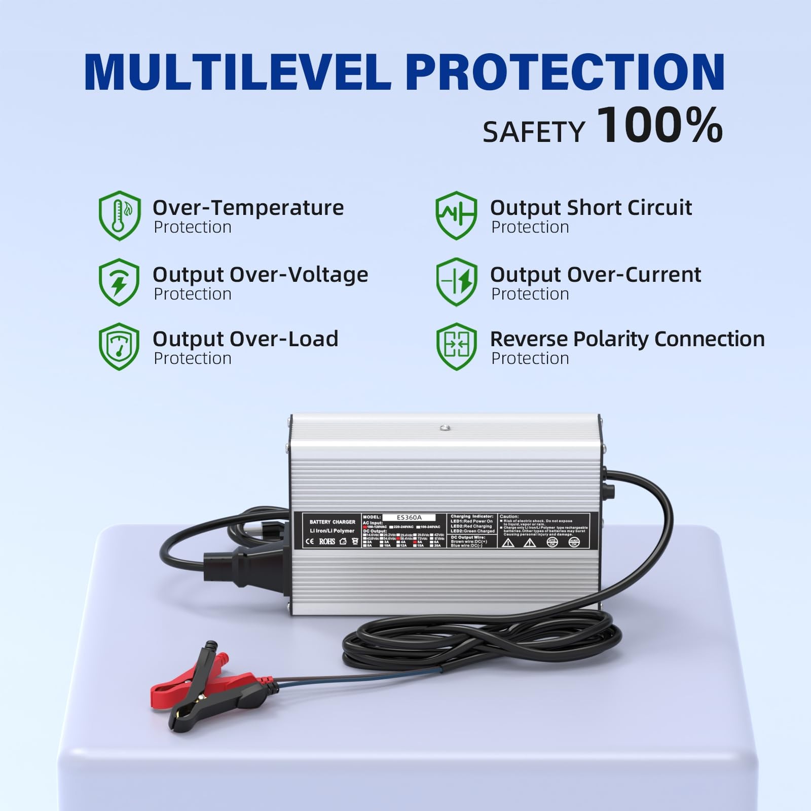 58.4V 5A, ACDC Battery Charger, Dedicated Best Solution for 48V Lithium Iron …
