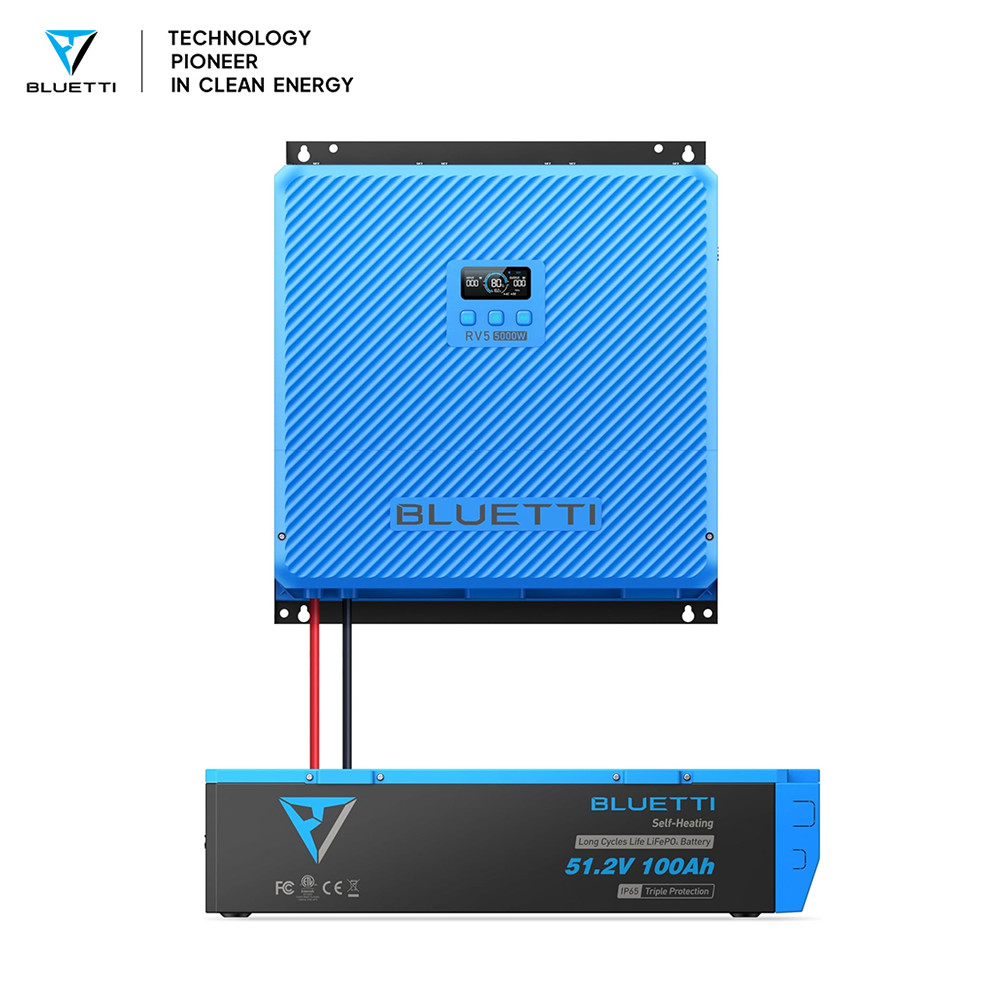 BLUETTI RV5 Power Hub 5000W+Battery 48V 100Ah+Epanel+Epad for RV, Off-Grid
